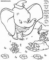 Dumbo Coloring Pages Colorings Coloringway sketch template