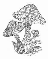Coloring Mushroom Pages Magic Mandala Mushrooms Colouring Shrooms Doodle Printable Color Colorings Drawings Book Getdrawings Adult Toadstools Touch Drawing Rat sketch template