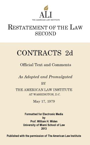 restatement   contracts kindle edition  american law