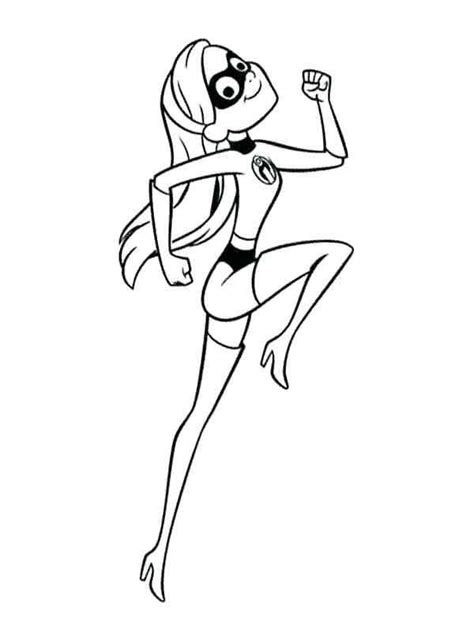 incredibles  coloring pages violet incredibles  coloring