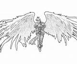 League Legends Kayle Coloring Angel Pages Designlooter Drawings sketch template