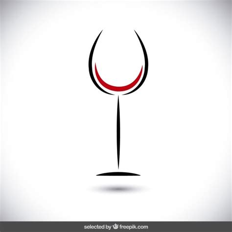 minimaliste logo de verre  vin telecharger des vecteurs gratuitement