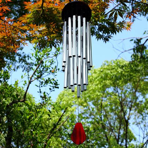 renook [2020 upgraded] 27 tubes handmade wind chimes indoor outdoor