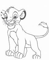 Kleurplaten Tekeningen Leeuwen Simba sketch template