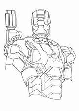 Ironman Superhero Mick Foley Avenger sketch template