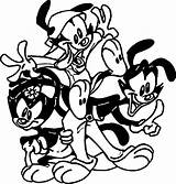 Coloring Animaniacs Bunch Wecoloringpage Pages Cartoon sketch template