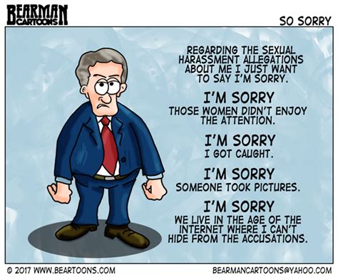 when high profile men apologize for sexual harassment bearman cartoons
