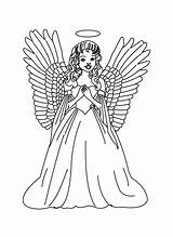 Angel Coloring Pages Angels Christmas Kids Printable Print Beautiful Guardian Color Adults Male Sheets Adult Simple Detailed Mary Coloringme Disegni sketch template