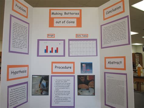 science fair project board layouts  grade