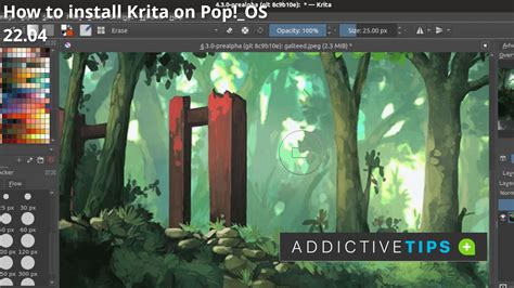 install krita  popos  addictive tips guide