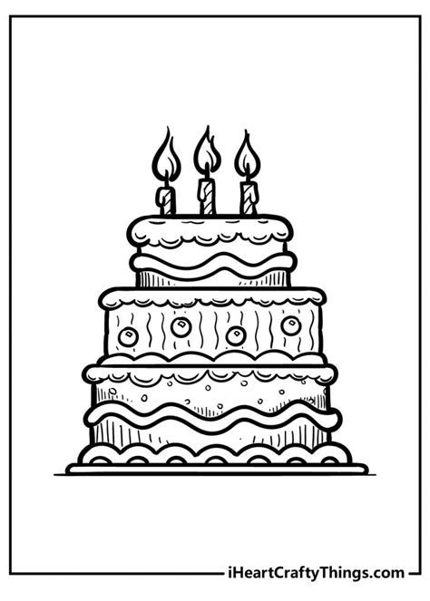 cake coloring pages   printables