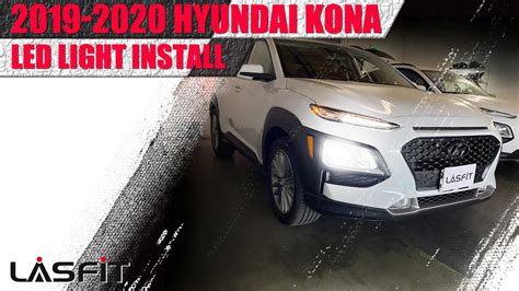 hyundai kona   install led headlight turn signal brake