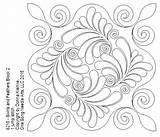Feathers Quilting Swirls Block Blocks Onesongneedlearts Patterns Designs Pantograph sketch template