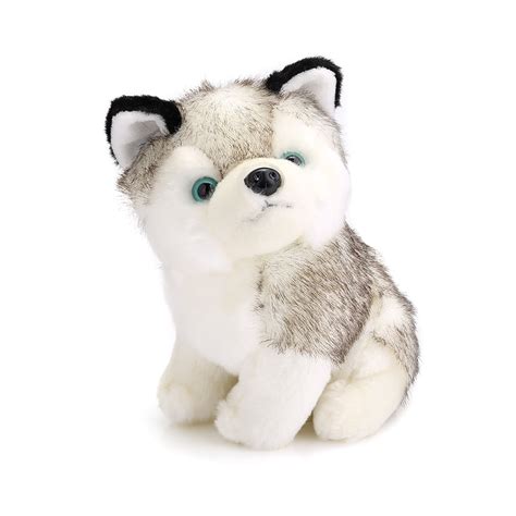 cm stuffed cute simulation husky plush dog doll toy birthday