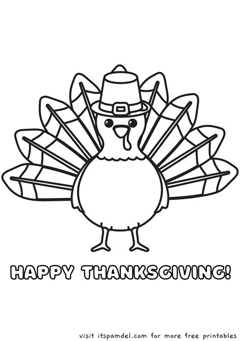 printable thanksgiving coloring pages  kids  pam del
