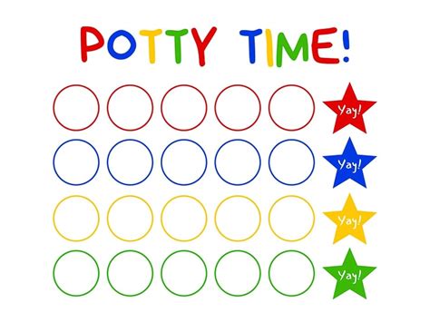 totally  printable potty charts  instant