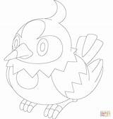 Starly Coloring Lineart Empoleon Pages Pokemon Popular Deviantart Drawing sketch template