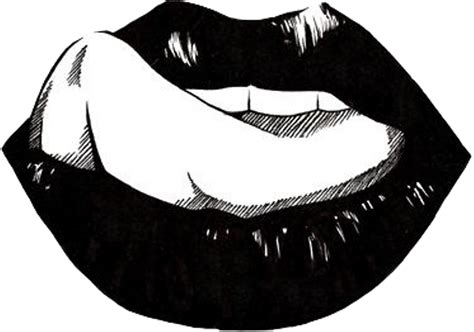 Outline Mouth Black And White Clipart Lips Thin Line Icon Mouth