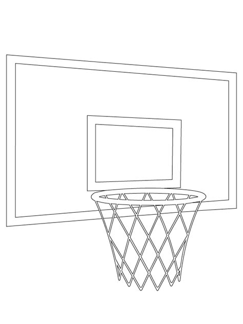 basketball hoop faerbung seite kostenlose druckbare malvorlagen fuer kinder