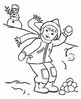 Snowball Throwing Cartoon Netart Ganash sketch template