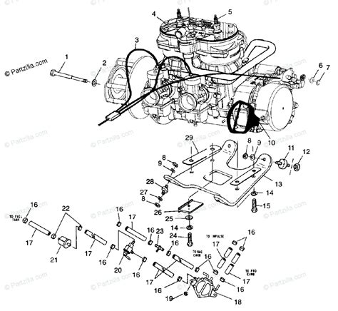 polaris snowmobile  oem parts diagram  engine mounting partzillacom