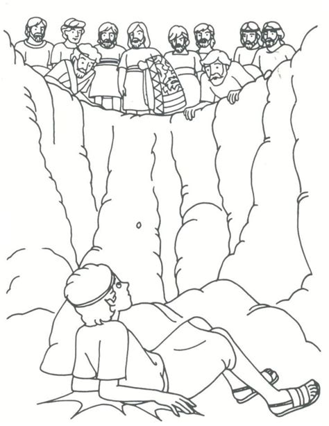 joseph sold   brothers coloring page google search spiritual