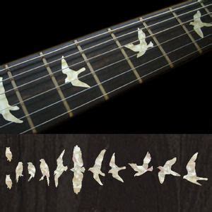 birds fret markers inlay stickers decals guitar bass guitars guitar building  paul reed smith