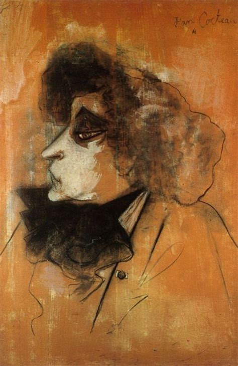 Colette Jean Cocteau French Art Portrait Drawing