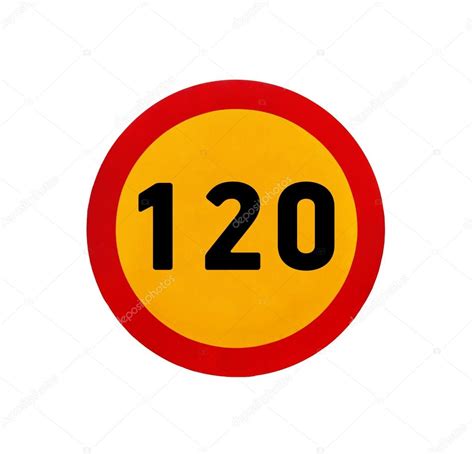 yellow  speed limit  road sign stock photo  cbennian
