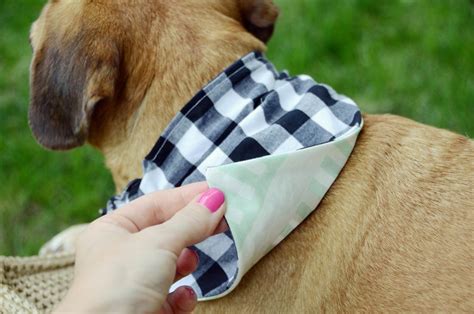 easy dog bandana sewing tutorial reversible design instant