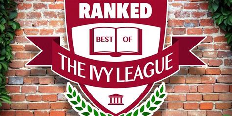 the ivy league schools ranked
