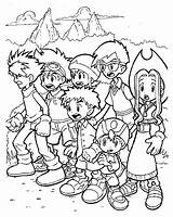 Digimon Pages Coloring Color Adventure Popular sketch template