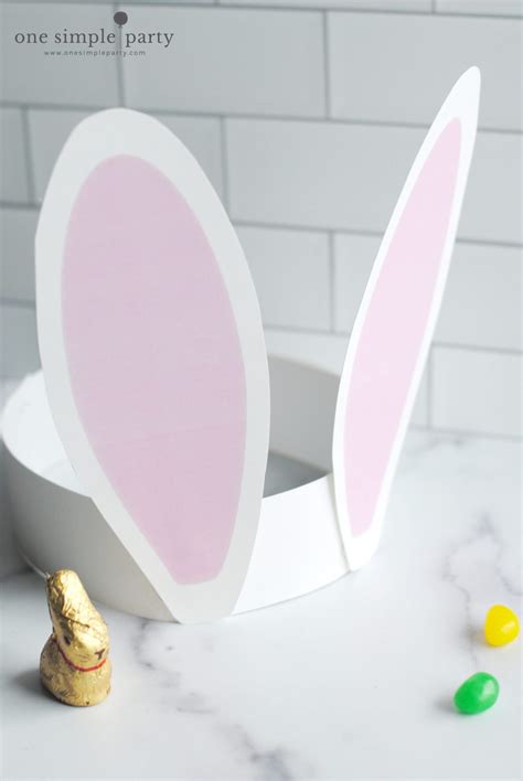 printable bunny ears  simple party