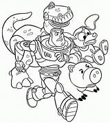 Coloring Buzz Toy Story Pages Disney Lightyear Colouring Sheets Rex Kids Printable Zurg Color Dog Slinky Hamm Toys Christmas Woody sketch template