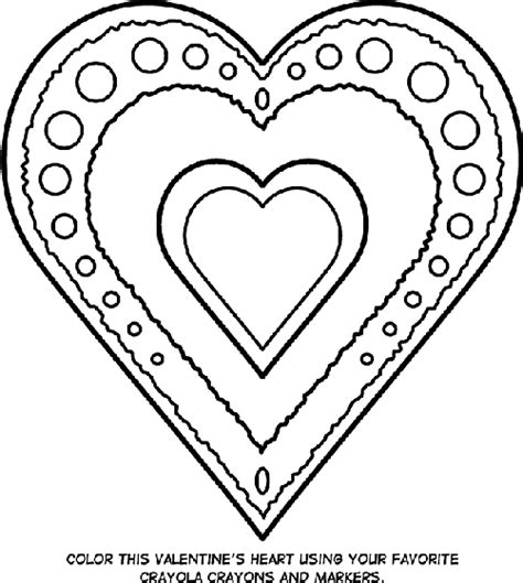 valentines heart coloring page crayolacom
