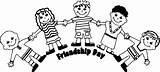 Friendship Coloring Pages Friends Printable Getcolorings Color sketch template