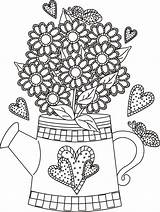 Printemps Coloring Dessin Colorier Watering Pages Flowers Coloriage Butterflies Sunflower Flower Moyenne Section Imprimer Printable Dessins Facile Hearts Adults Adult sketch template