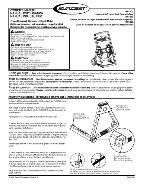 suncast hose reel cart instruction manual manualsonlinecom hose reel suncast hose reel