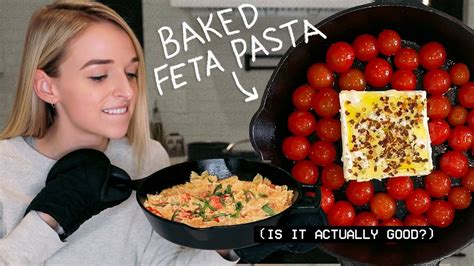 i made the baked feta pasta from tiktok youtube
