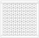 Rhombus Cube Quilt Coloring Pages sketch template