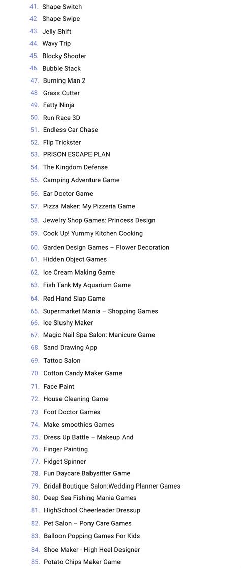 games list app bundle
