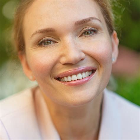 Close Up Portrait Of A Smiling Woman On The Street Happy Woman S Face