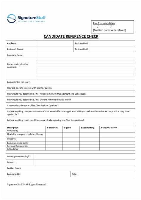 printable reference check template downloadcult