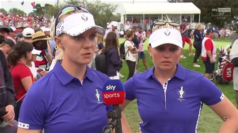 Solheim Cup Madelene Sagstrom Involved In Rules Controversy After