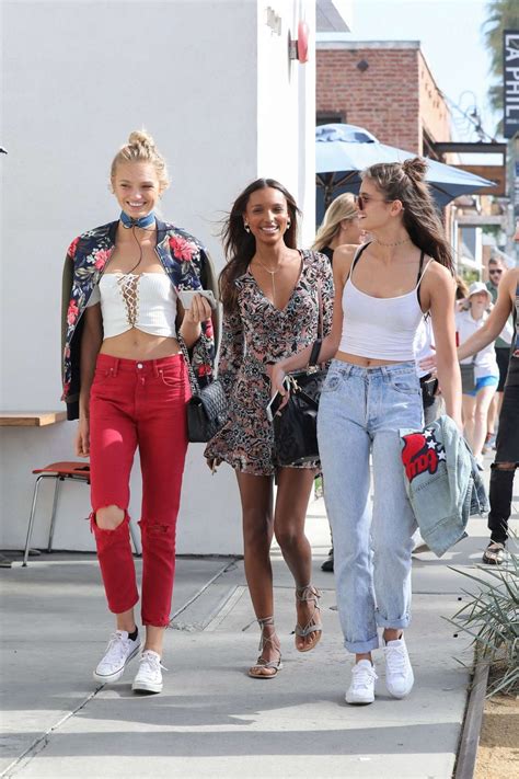 Taylor Hill Jasmine Tookes And Romee Strijd Out And About