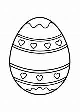 Easter Coloring Egg Pages Eggs Heart Kids Printable Colouring Printables Color Sheets Prinables Coloringpagesonly Crafts Clip Print Visit 4kids Designs sketch template