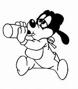 Baby Coloring Pages Disney Cartoon Clipart Goofy Advertisement sketch template