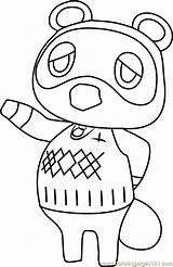 Crossing Tom Animal Nook Coloring Pages Coloringpages101 sketch template