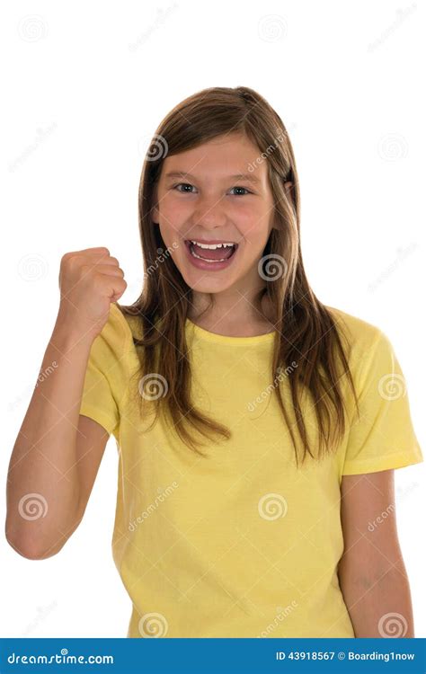 successful girl winning stock image image  happy happiness
