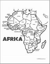 Africa Coloring Map Pages Colouring Printable Sheets Maps Kids Labeled African Abcteach Getdrawings Cache1 sketch template